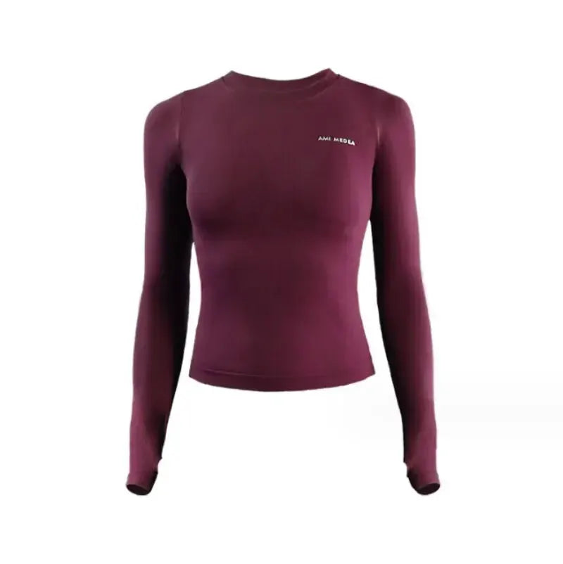 Long Sleeve Yoga Shirt for Women Fitness Top Breathable