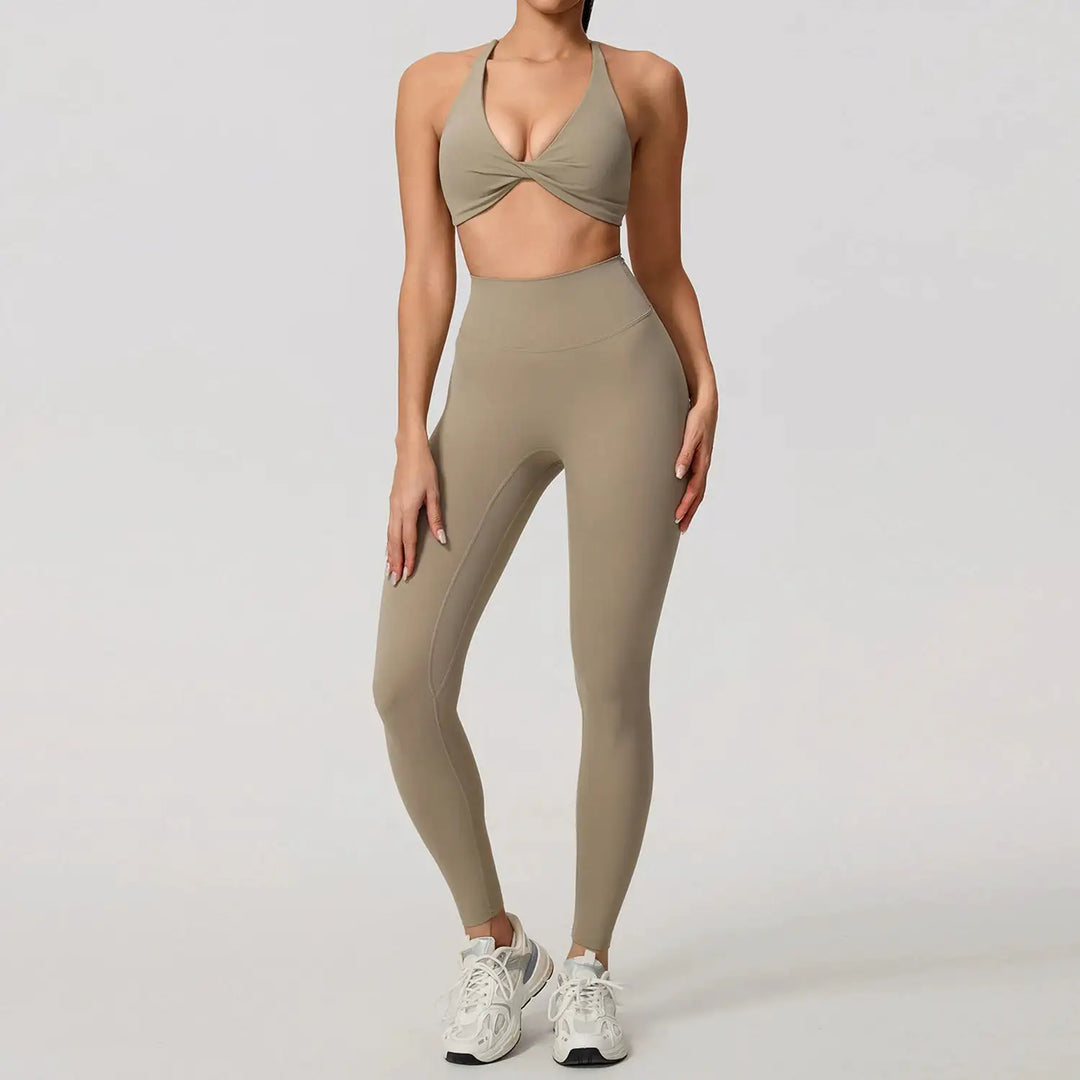 Summer 2PCS Yoga Suit Sports Set Women Quick-Dry Gym Set Women Tracksuit Running Workout Long Sleeve Sports Shirt Yoga Clothing