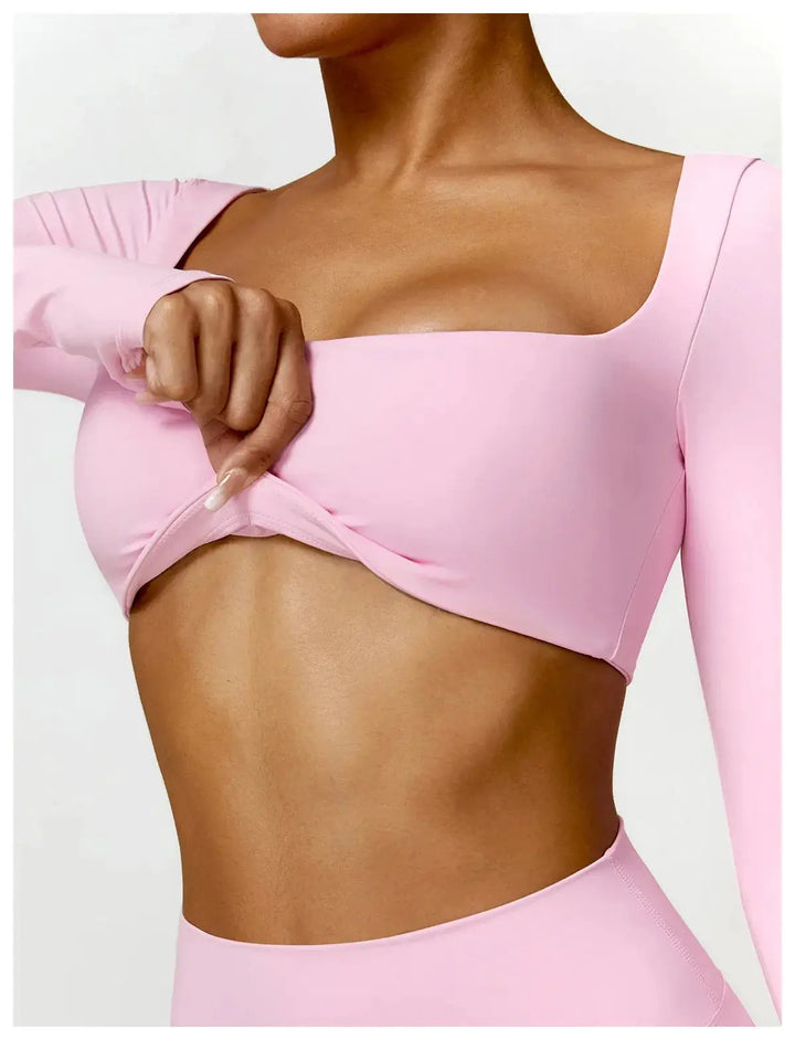 Women Yoga Sports Set Quick Dry 2 Piece Gym Outfit