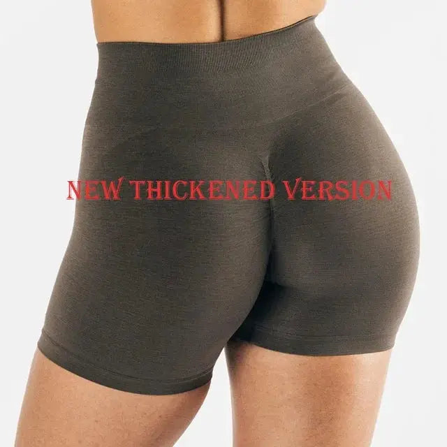 High Waist Scrunch Butt Seamless Yoga Shorts For Women