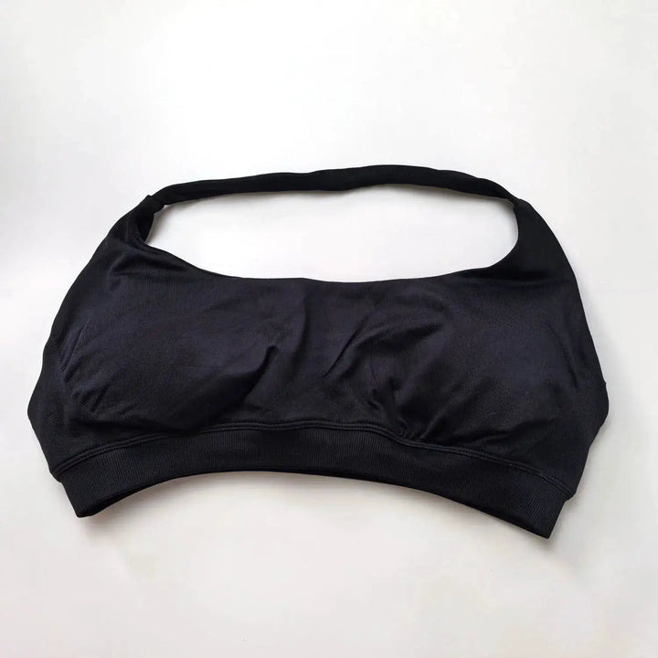 NCLAGEN Impact Sports Bra Women Seamless Halter Top High Support Push-up Open Back Gym wear Fitness Yoga Workout underwear
