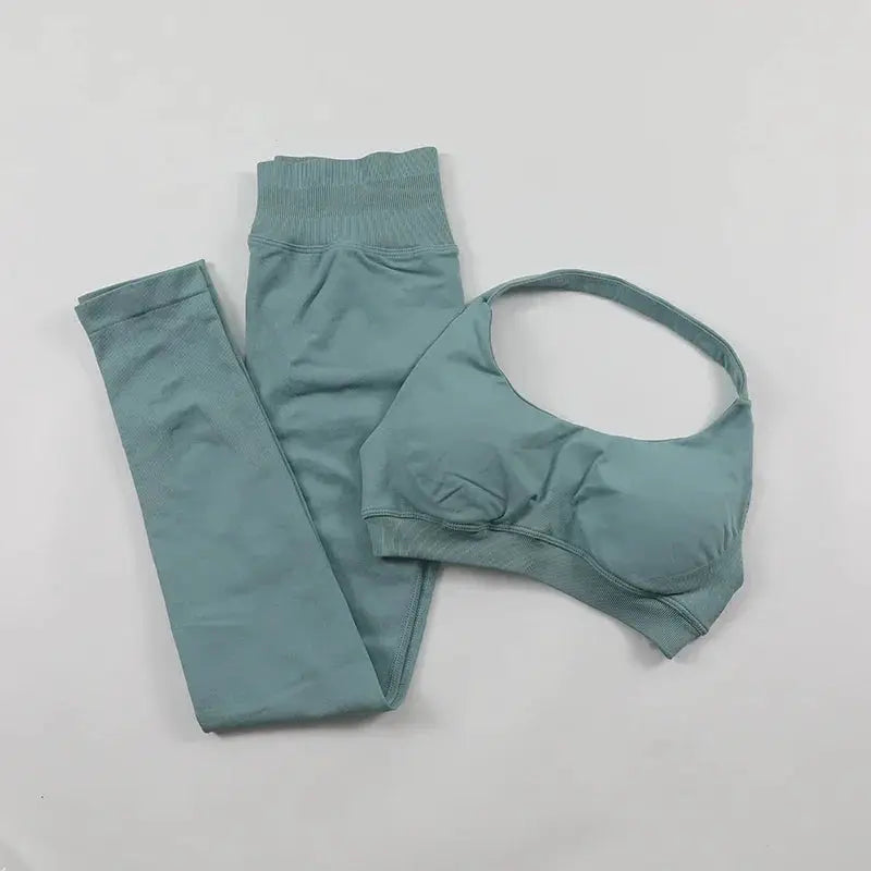 Seamless High Elastic Yoga Set Women 2 Piece Sportswear