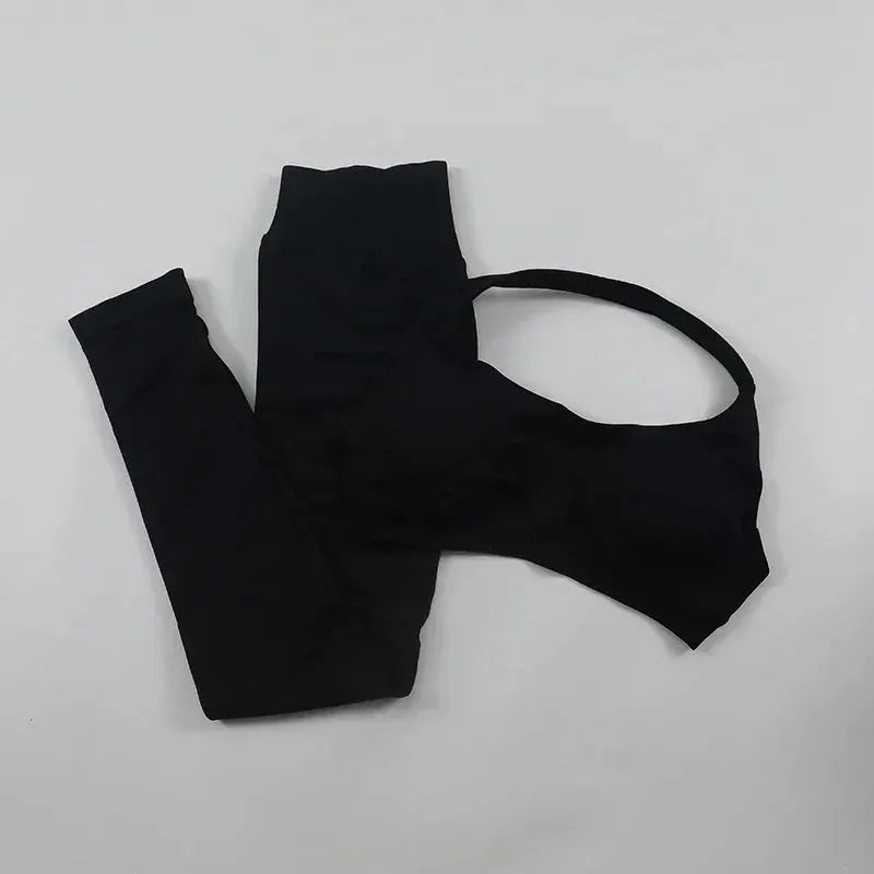 Seamless High Elastic Yoga Set Women 2 Piece Sportswear