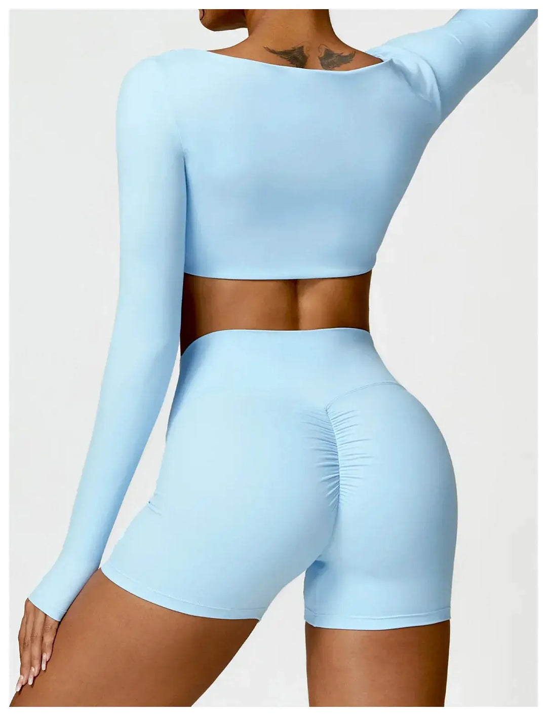 Women Yoga Sports Set Quick Dry 2 Piece Gym Outfit