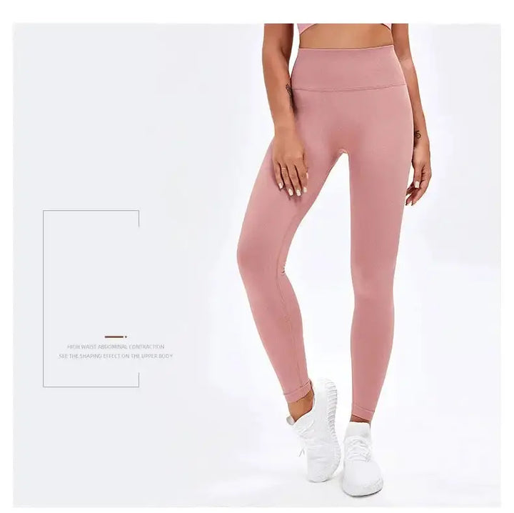 Nude Yoga Pants Women High Waist Seamless Hip Lifting