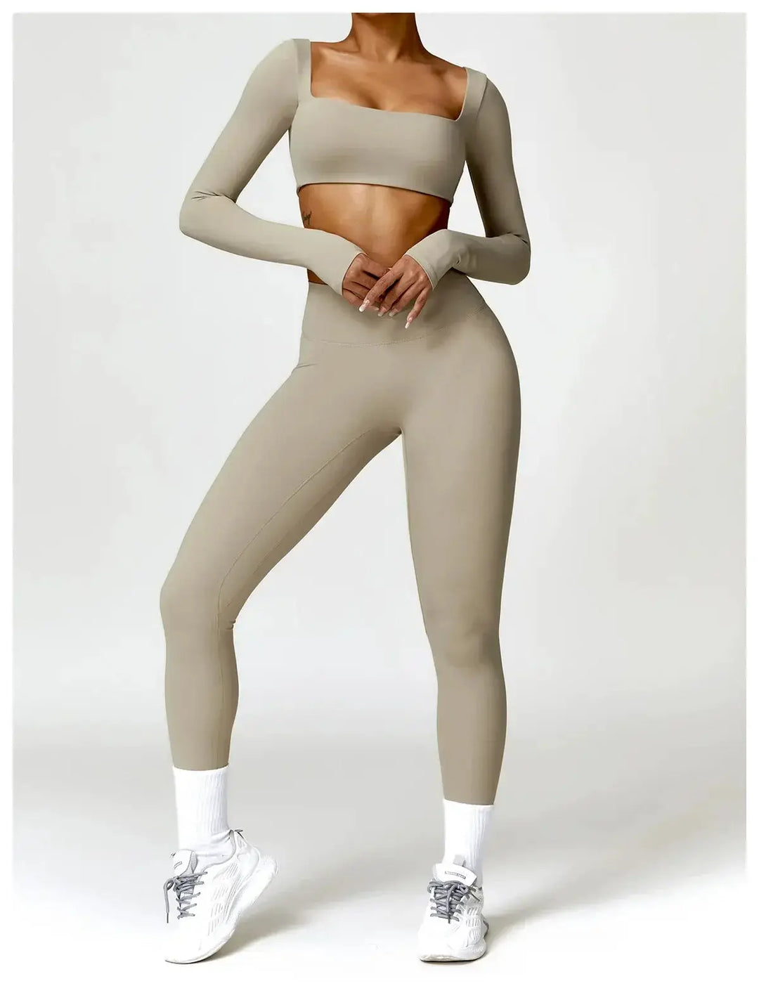 Women Yoga Sports Set Quick Dry 2 Piece Gym Outfit