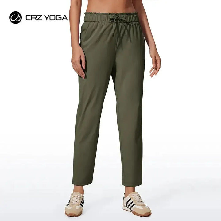 CRZ YOGA 4-Way Stretch Ankle Pants High Waisted Women