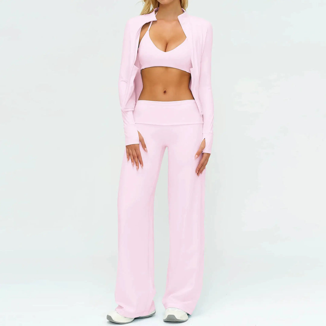2/3PCS Yoga Set Women Tracksuit Workout Sportswear Gym Clothing Fitness Long Sleeve High Waist Leggings Sports Suit Yoga Outfits