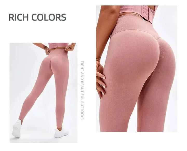Nude Yoga Pants Women High Waist Seamless Hip Lifting
