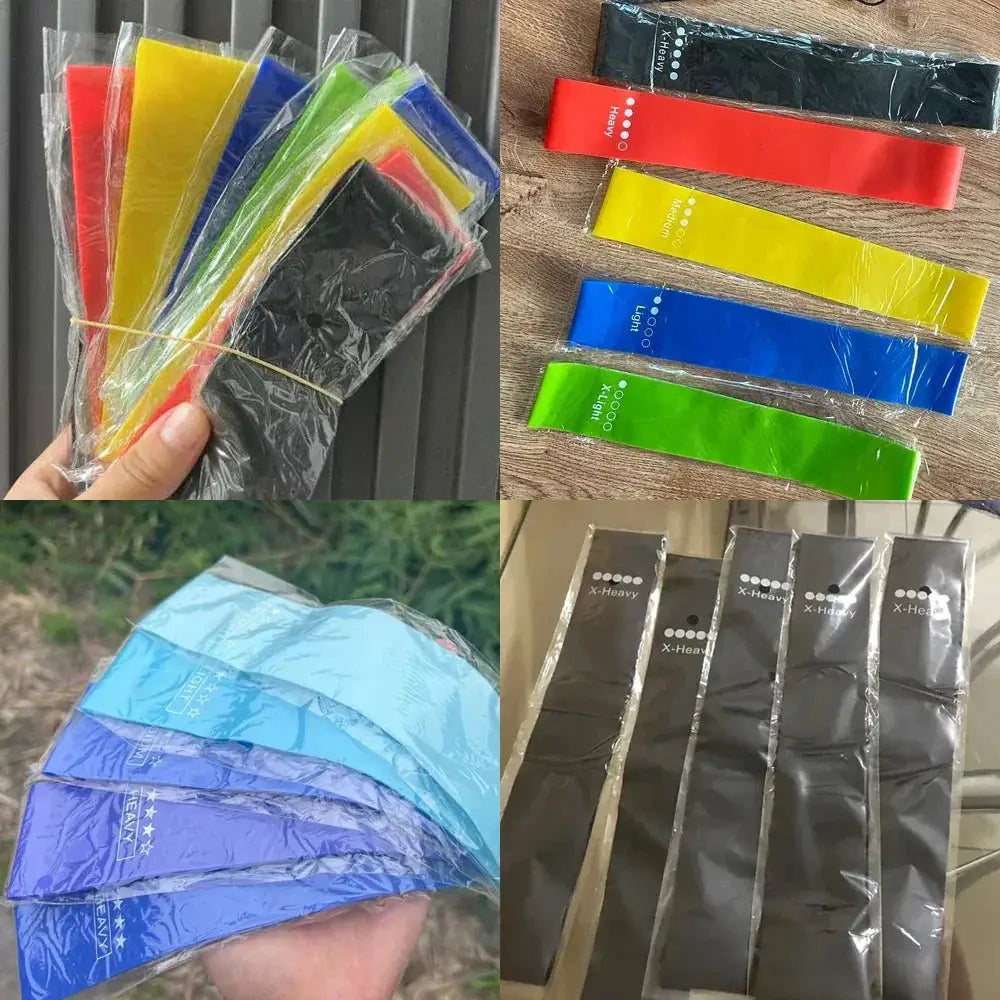 5 Piece Elastic Resistance Bands Set For Strength Training