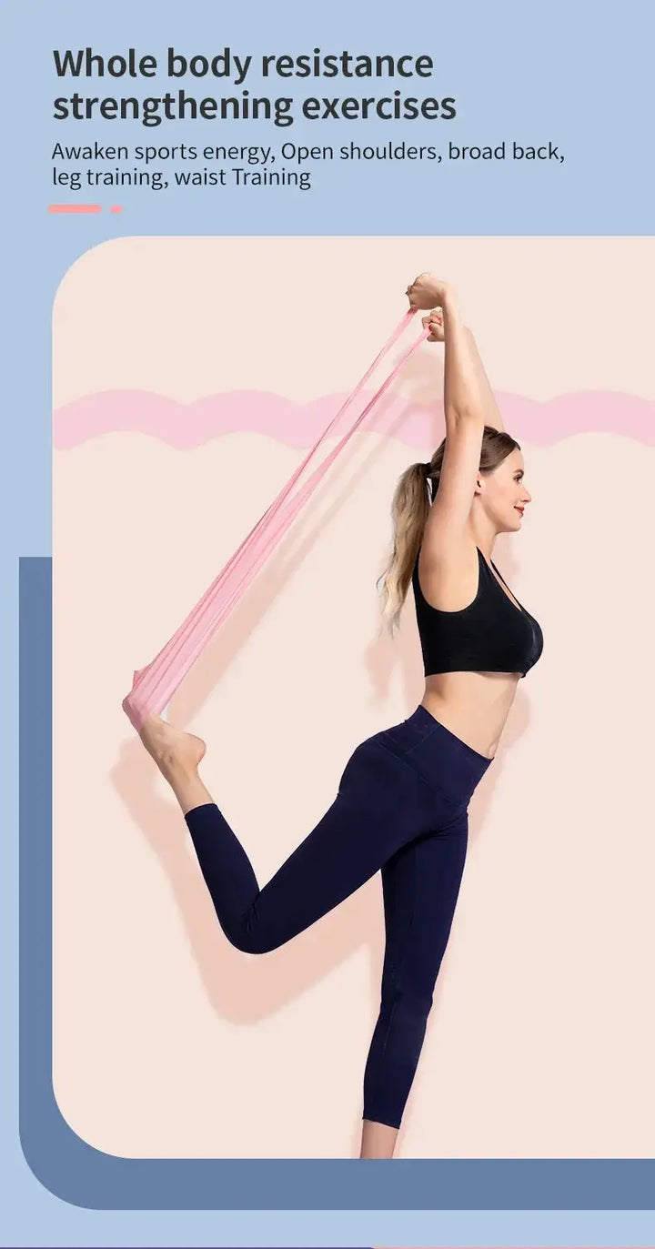 Versatile 150cm Elastic Resistance Band for Yoga and Pilates