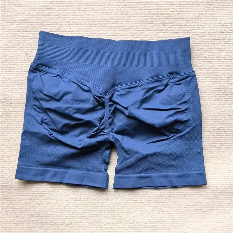 Womens Seamless Scrunch Butt Biker Shorts For Yoga Wear