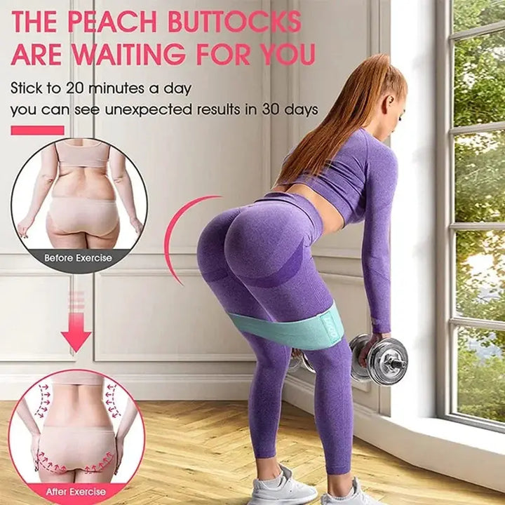 Premium Yoga Resistance Bands Anti Slip For Leg And Glute