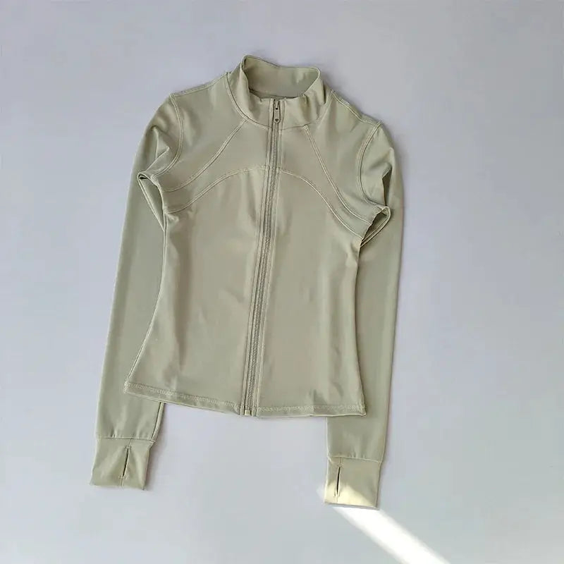 Yoga Suit Women High End Standing Collar Long Sleeve Jacket