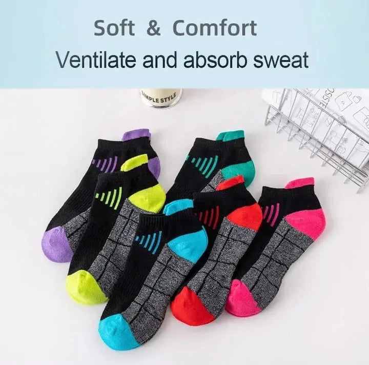 Unisex Organic Cotton Ankle Socks Breathable Sports Casual