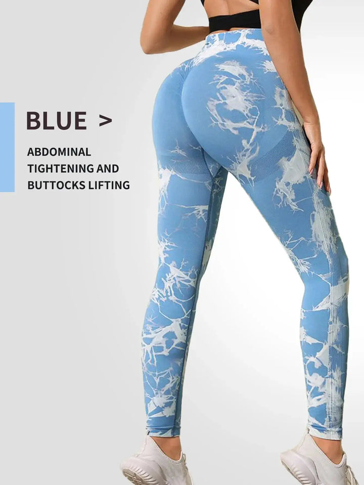 Tie Dye Leggings Seamless High Waist Women Fitness Wear Yoga