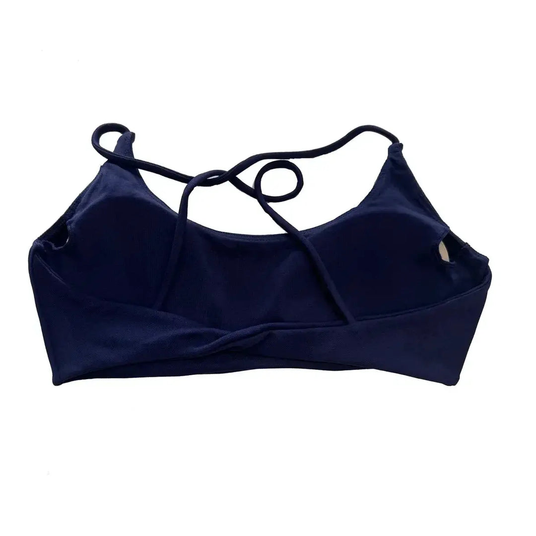 Seamless Backless Sports Bra For Women Medium Support Crop