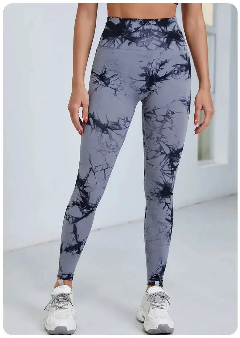 Tie Dye High Waist Seamless Leggings For Women Yoga 2023