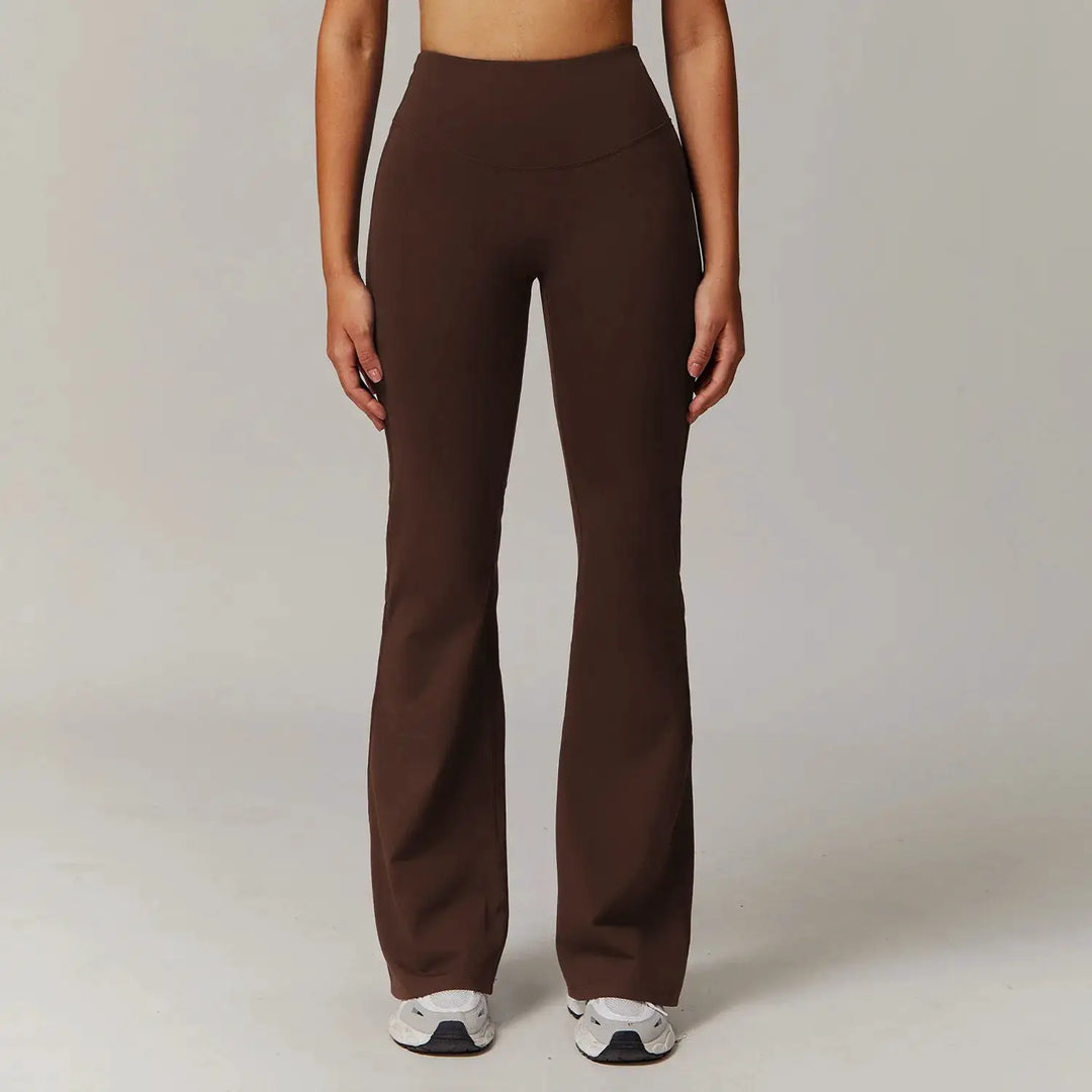 High Waist Wide Leg Pants Leggings Women Tights Fitness Bell-bottoms Yoga Elastic Leggings Push Up Gym Workout Flared Pants