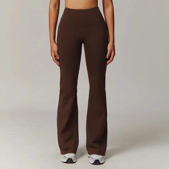 High Waist Wide Leg Pants Leggings Women Tights Fitness Bell-bottoms Yoga Elastic Leggings Push Up Gym Workout Flared Pants