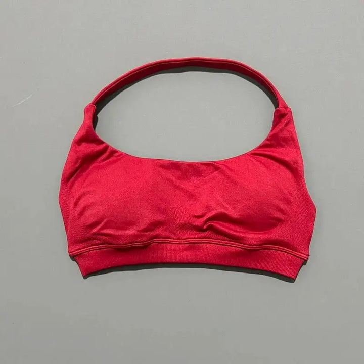 Sports Bra Women Seamless Yoga Halter Bra Top High Support Open Back Bra Fitness Push-up Activewear Workout Gym Underwear
