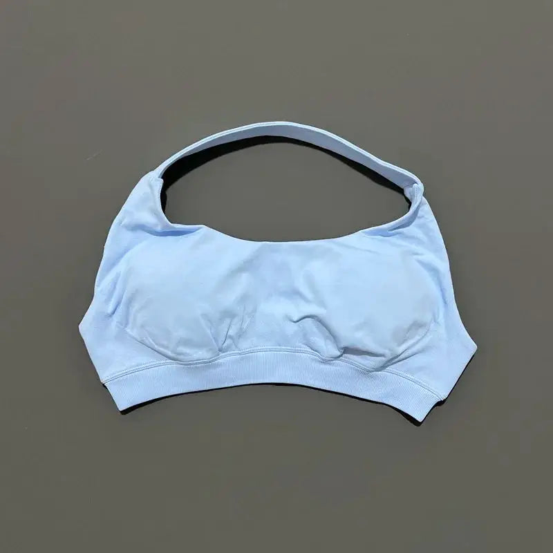 Sports Bra Women Seamless Yoga Halter Bra Top High Support Open Back Bra Fitness Push-up Activewear Workout Gym Underwear