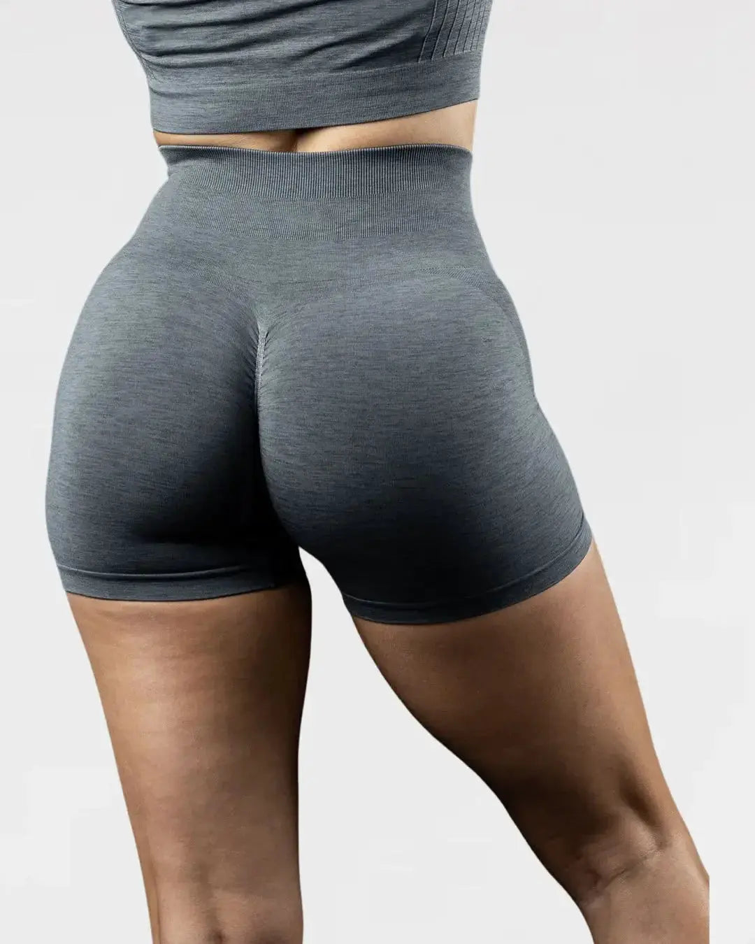 High Waist Scrunch Butt Seamless Yoga Shorts For Women