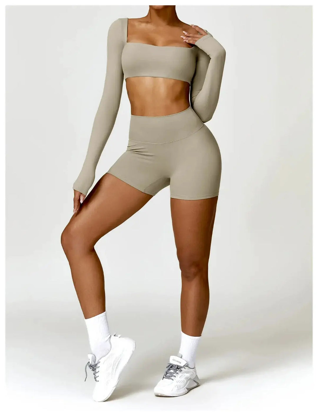 Women Yoga Sports Set Quick Dry 2 Piece Gym Outfit