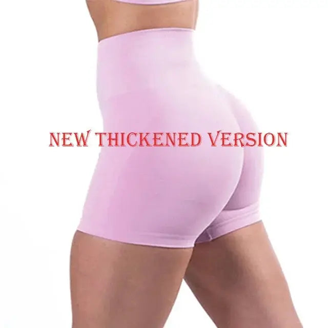 High Waist Scrunch Butt Seamless Yoga Shorts For Women