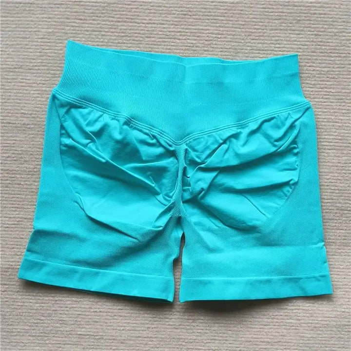 Womens Seamless Scrunch Butt Biker Shorts For Yoga Wear
