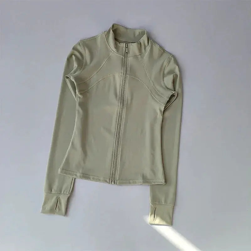 Yoga Suit Women's High-End Standing Collar Sports Jacket
