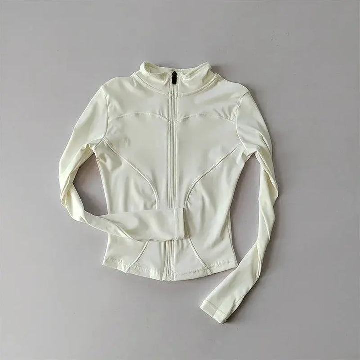 Outdoor Sports Long Sleeve Women Slim Yoga Top For Active