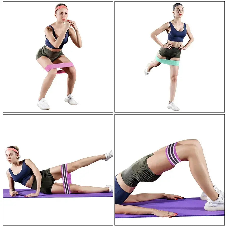 Non Slip Fabric Resistance Bands for Workout and Yoga
