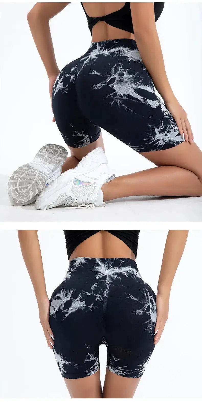 High Waisted Seamless Tie Dye Butt Lift Leggings For Women