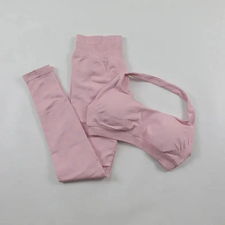 Seamless High Elastic Yoga Set Women 2 Piece Sportswear