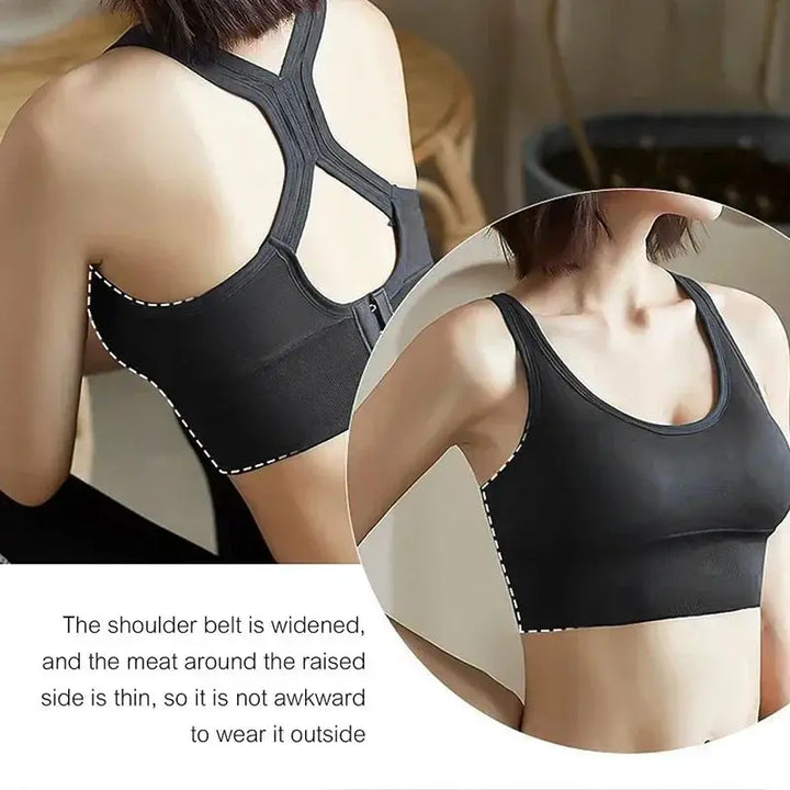 Seamless Shockproof Women Yoga Bra Tank Top Fitness