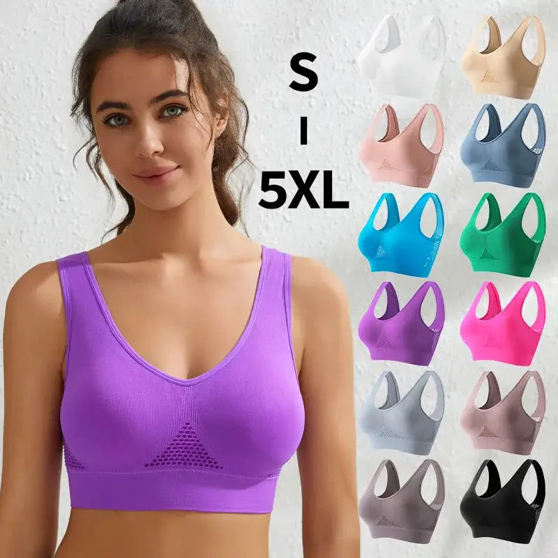 Beautiful Back Sports Bra Shockproof Running Fitness Anti-sagging Upper Collection Soft Support High-strength Women&