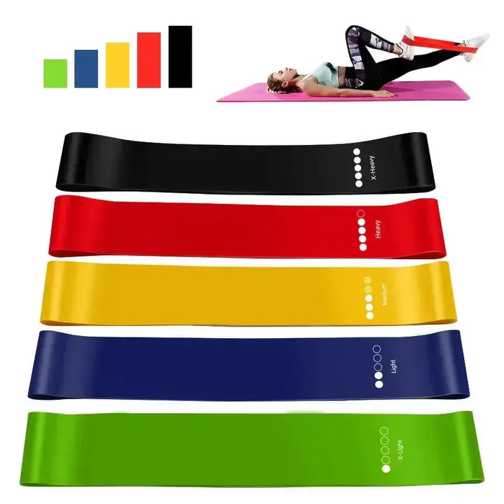 Versatile 5 Level Resistance Bands For Home Workouts