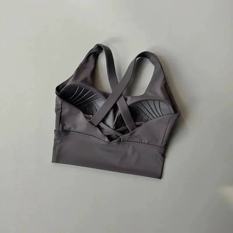 Shockproof High-Intensity Exercise Fitness Bra All-In-One Cup Running Gathered Yoga Beauty Back Breathable Sports Bra for Women
