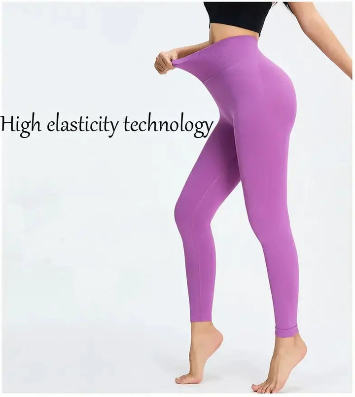 Nude Yoga Pants Women High Waist Seamless Hip Lifting