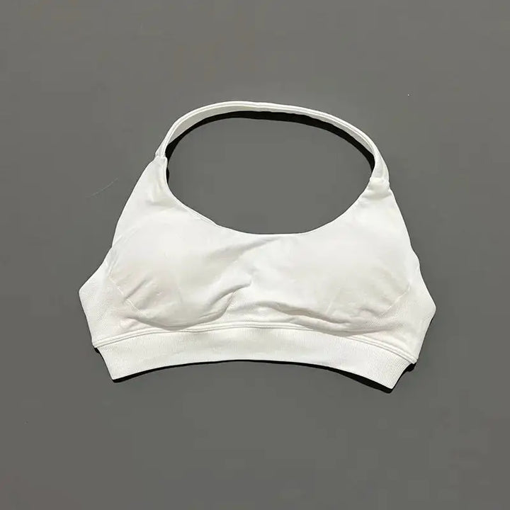 Sports Bra Women Seamless Yoga Halter Bra Top High Support Open Back Bra Fitness Push-up Activewear Workout Gym Underwear