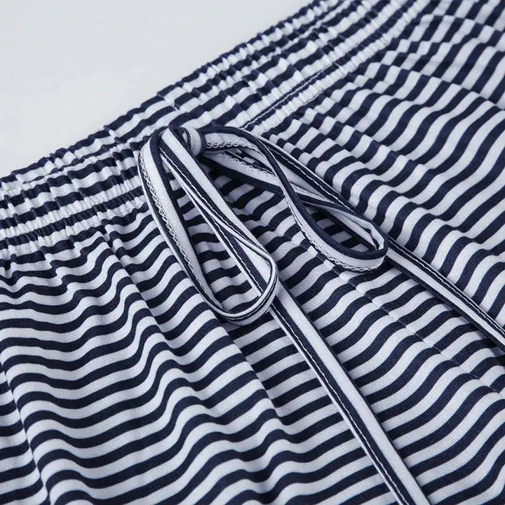 Stripe Drawstring Elastic Low Waist Baggy Sweatpants Women