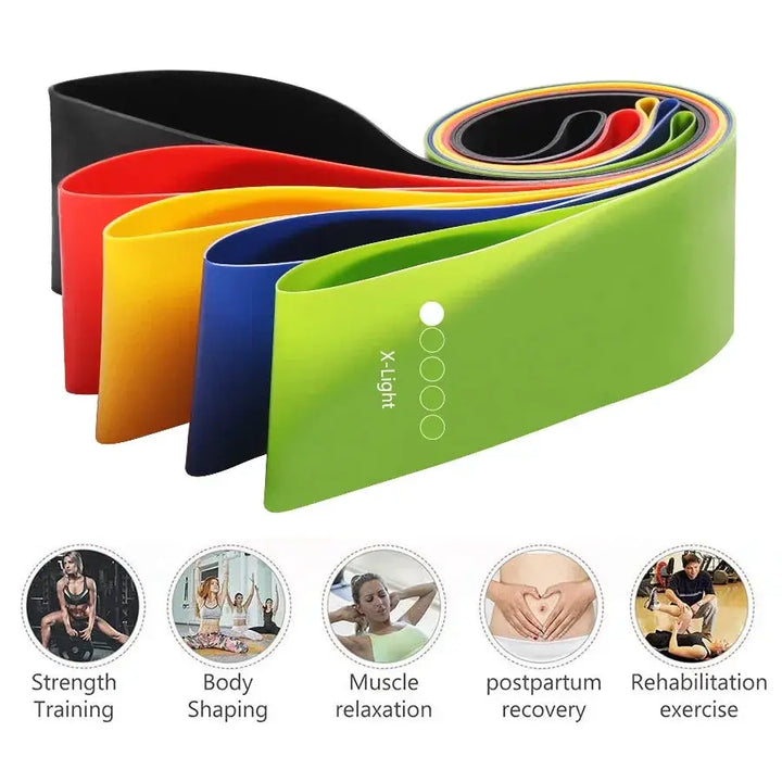 Versatile 5 Level Resistance Bands For Home Workouts