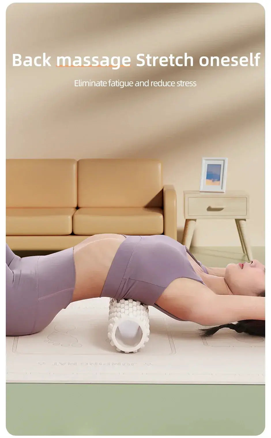 Foam Roller For Deep Tissue Massage And Back Pain Relief