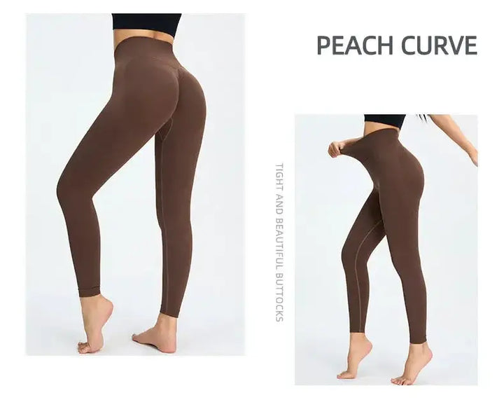 Nude Yoga Pants Women High Waist Seamless Hip Lifting