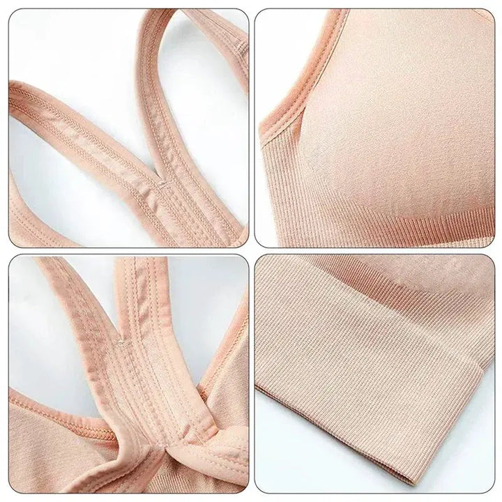 Seamless Shockproof Women Yoga Bra Tank Top Fitness