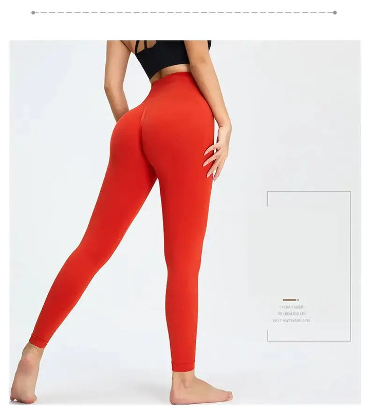 Nude Yoga Pants Women High Waist Seamless Hip Lifting