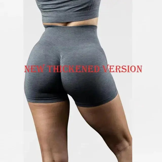 High Waist Scrunch Butt Seamless Yoga Shorts For Women
