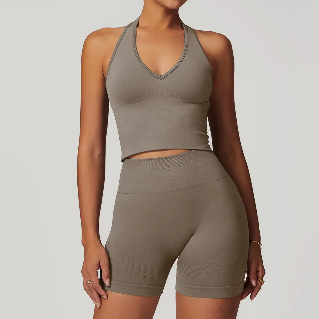 2/3/4PCS Yoga Set Gym Clothes Sportswear Seamless Yoga Suits For Women Fitness Long Sleeved Tracksuits Sports Bra Gym Leggings