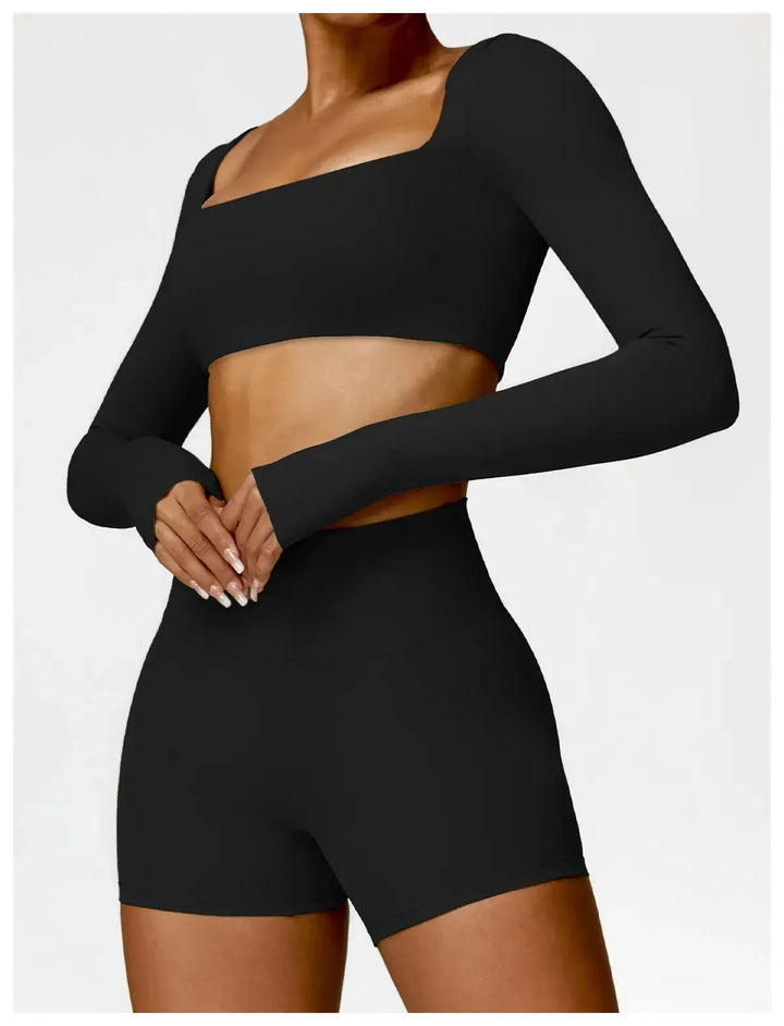 Women Yoga Sports Set Quick Dry 2 Piece Gym Outfit